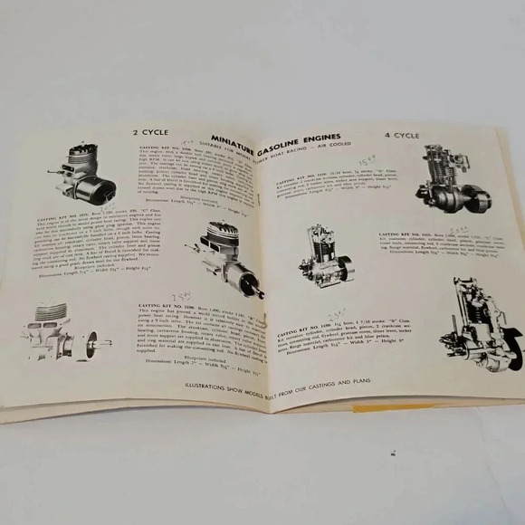 Octura Models Catalog 55 Miniature Engine Castings and Drawings 1955 Vintage - Picture 2 of 3